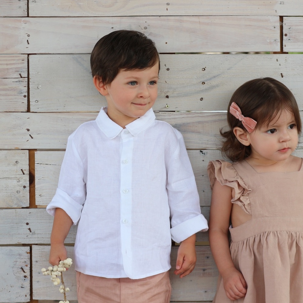 Boy Long sleeve linen shirt